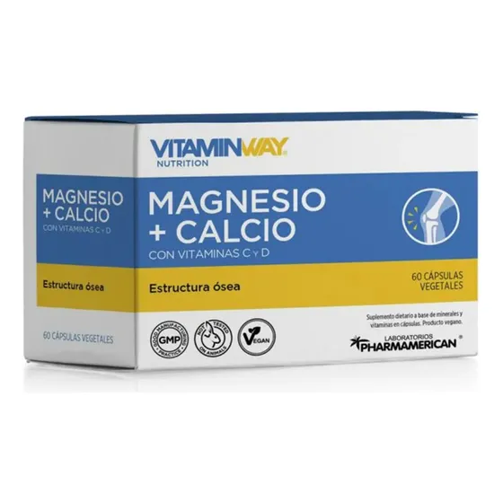 Vitamin Way Magnesio + Calcio Fortalece La Estructura Ósea