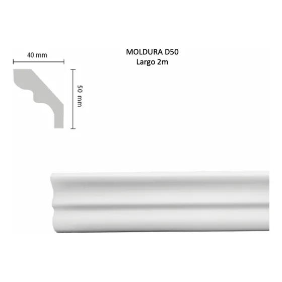 Molduras Anime Xps Pieza 2m Techo Pared Pared Esconde Cable