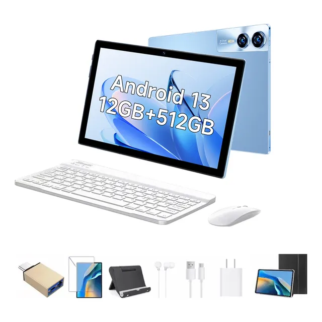 Tablet S12 512gb+12gb Ram 11.6'' Android 13 Con Teclado