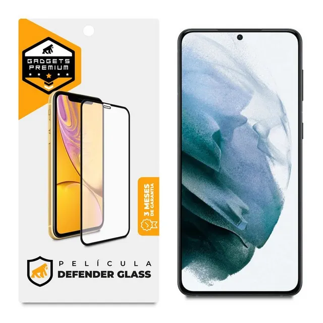 Película Defender Glass Para Galaxy S21 Plus Preta - Gshield