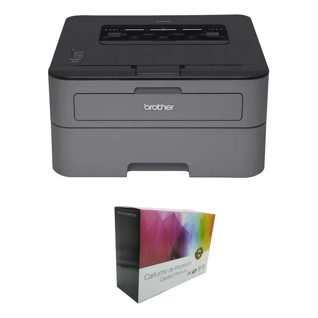 Impresora Laser Brother Doble Faz Hl-l2320d Hl 2320 + 1toner Color Gris/negro