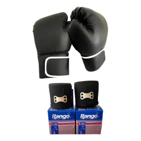 Guantes De Boxeo + Par De Vendas 12/14oz