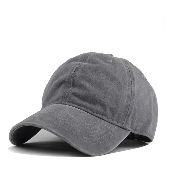 Gorro Jockey Desgastado Básico Estampar O Bordado Unisex