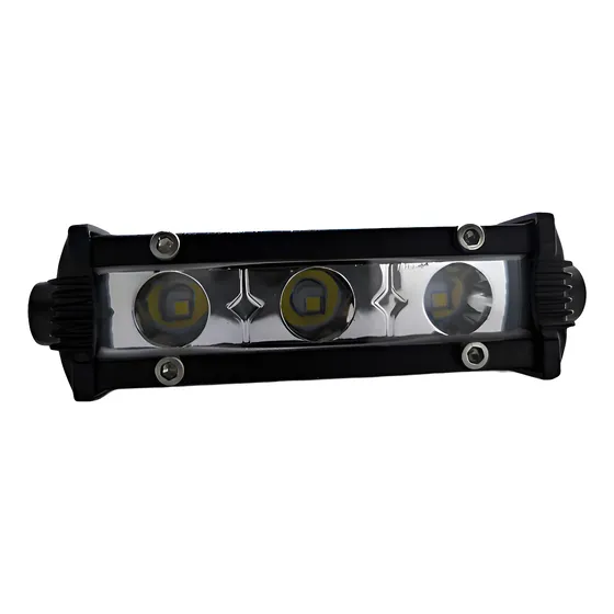 1 Exploradora 3led Lineal  Moto/carro Luz Blanca Y Flasheo