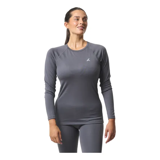 Primera Capa Trekking Top Mujer - Gris