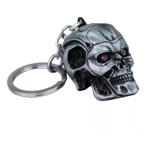 Llavero Dije Terminator Robot Androide Cráneo Calavera