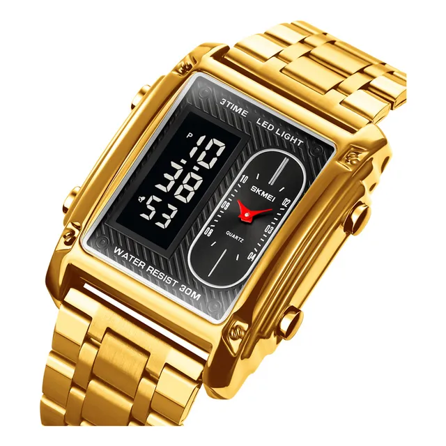 Reloj Skmei 1868, Acero, Negro U Dorado. Nuevos
