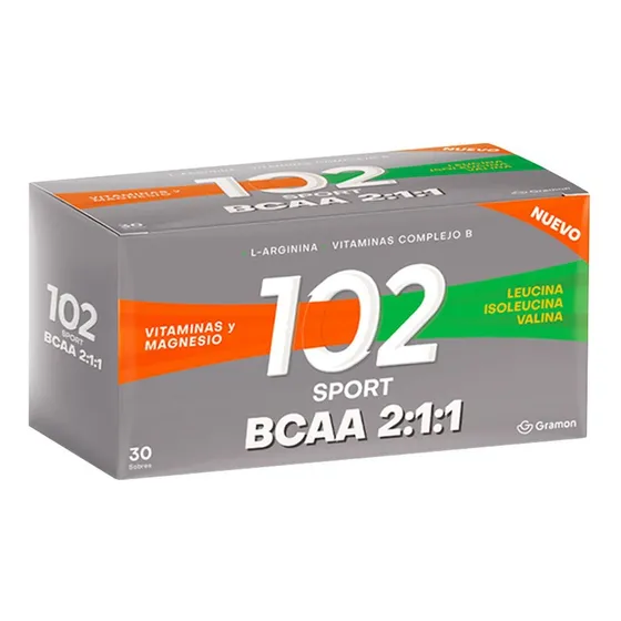102 Sport Bcaa Vitaminas Y Minerales X 30 Sobres