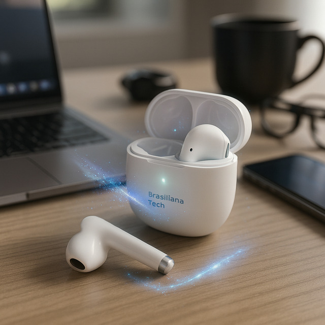 Fone De Ouvido Sem Fio Tws Bluetooth 5.1 Cancelamento Cvc Chamadas Hd Modo Jogo Baixa Latê...