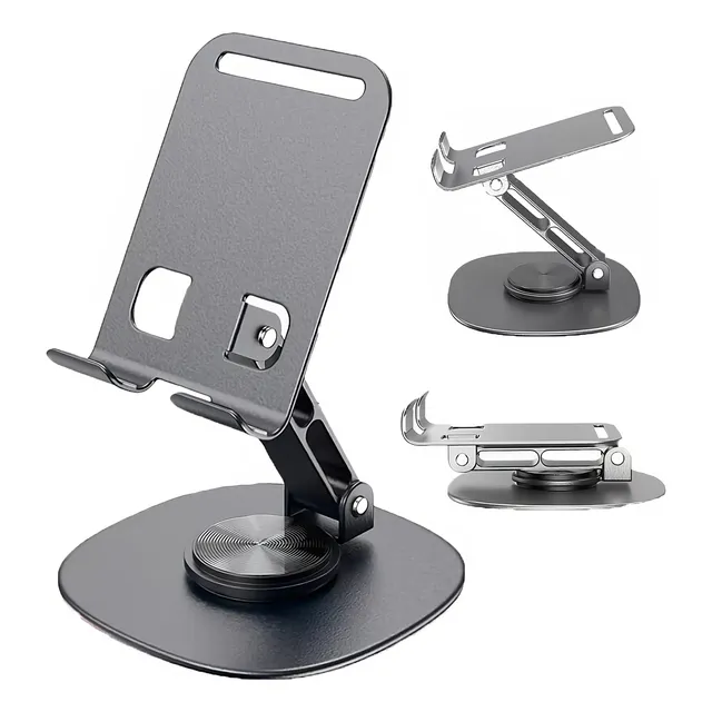 Suporte Base Para Celular E Tablet Alumínio 360 Graus