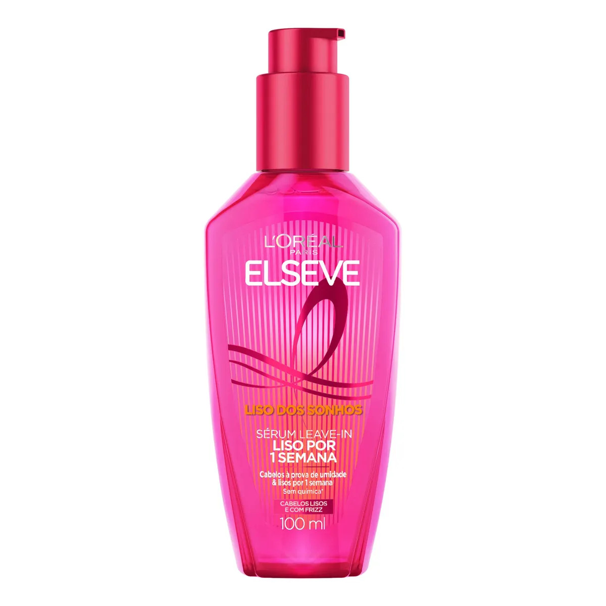 Sérum Leave-in Finalizador Capilar Efeito Liso por 1 Semana com Tecnologia Ativada por Calor Antifrizz e Protetor Térmico Elseve Liso dos Sonhos L'Oréal Paris 100ml