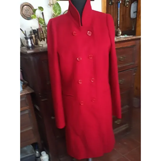 Saco Tapado 7/8 Paño Markova Rojo 44 Chico Equivale M Forrad