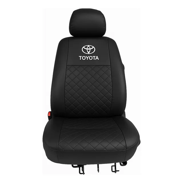 Juego Funda Cubreasientos Auto Eco Cuero Con Logo Marcas