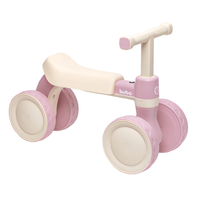 Bicicleta De Equilibrio Rosa Com Som Sem Pedal 18824 - Buba Bicicleta De Equilibrio Rosa Com Som Sem Pedal 18824 - Buba