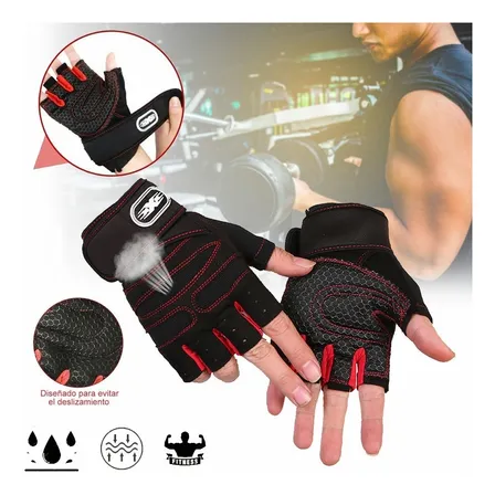 Guantes De Gimnasio Pesas Entrenamiento Trekking Gym Calidad