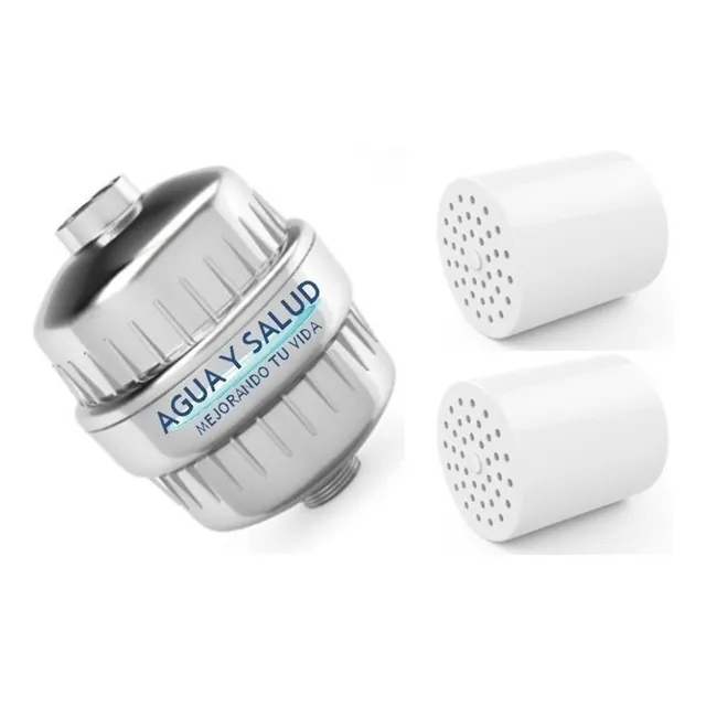 Filtro Purificador De Ducha Agua Y Salud Kit Para Un Año