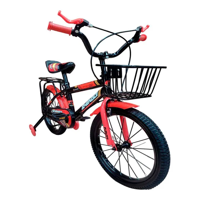 Bicicleta Niño R12 Infantil Canasta Llantas Entrenadoras