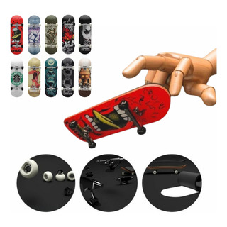Skate De Dedo Fingerboard Profissional C/ Rolamento E Arte Skate De Dedo Fingerboard Profissional C/ Rolamento E Arte
