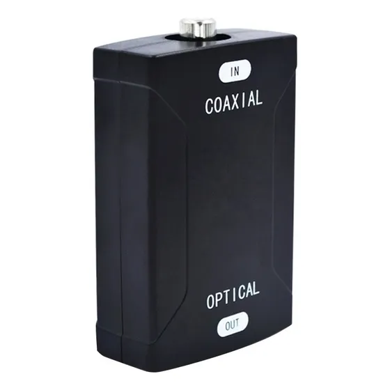 A Rca Coaxial Para Adaptador De Áudio Digital Óptico