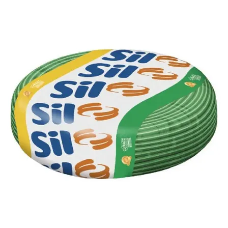 Rolo Cabo Fio Flexivel 01.50mm 750v Verde 100mt - Sil Diâmetro 1.5 Mm Quantidade De Pólos 1