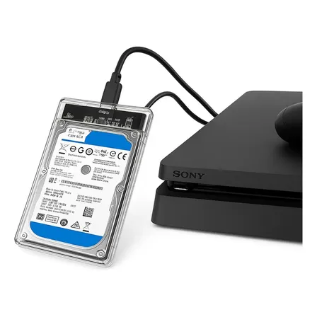 Hd Externo Slim 500gb Transparente Usb 3.0 Plug And Play