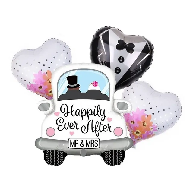 Globos Recien Casados Matrimonio Despedida De Soltera 5 Und