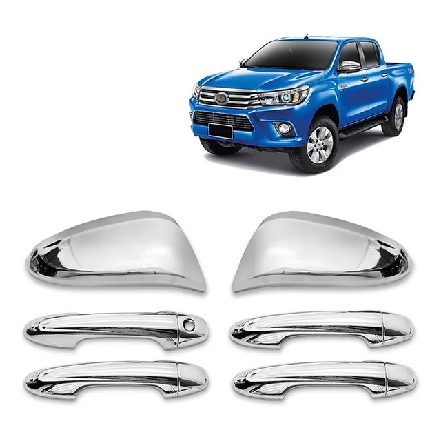 Aplique Capa Retrovisor E Maçaneta Cromada Hilux Sw4 16 2018