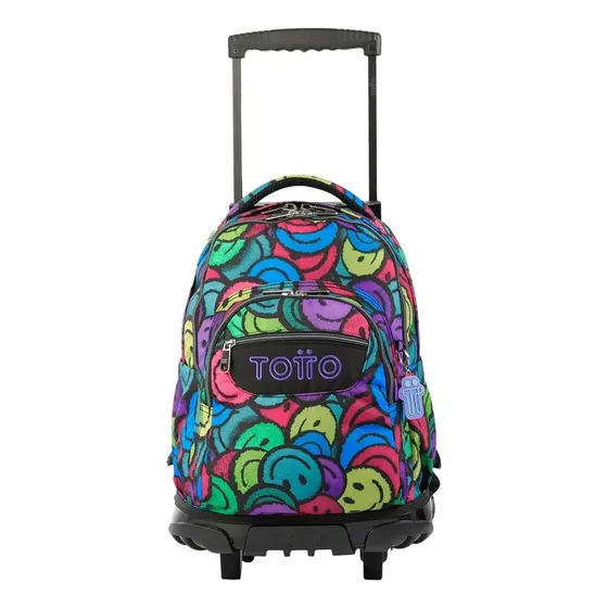 Bolso Morral Escolar Con Ruedas Totto Ecole Renglon 6jr