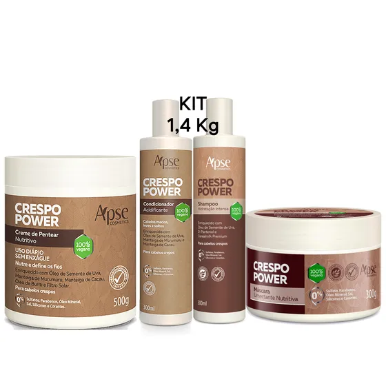 Kit Hidratação Crespo Power Cachos Hidratados Crespo