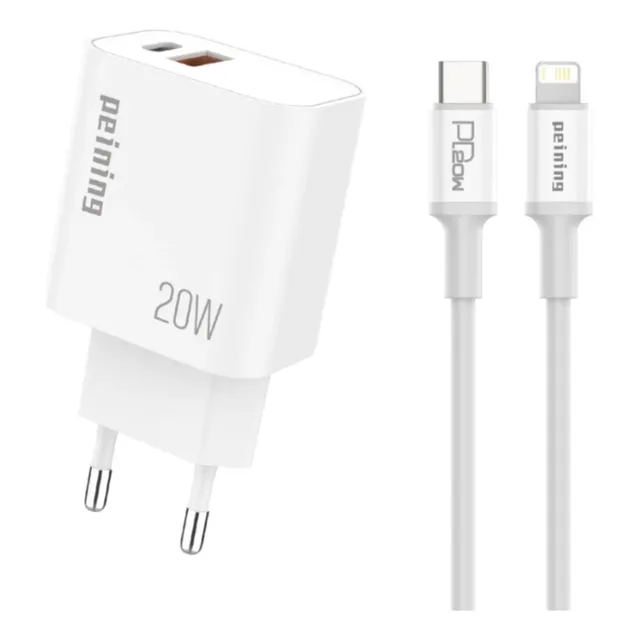 Fonte + Cabo Turbo Pd De 20w Para iPhone XR Xs 11 12 13 14
