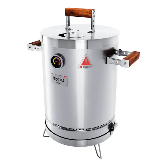Barril Ahumador Parrillero Asador En Acero Inoxidable!!