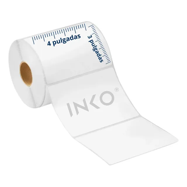 1 Rollo Etiqueta Térmica 4x3 - 102x76 Mm 1,000 Cu Color Blanco