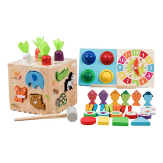 Juguete Didáctico. Cubo De Estimulación Temprana 8 En 1 Juguete Didáctico. Cubo De Estimulación Temprana 8 En 1
