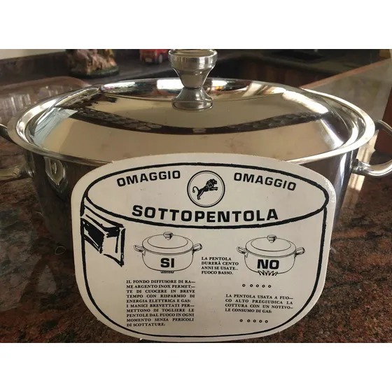 Olla Sottopentola Omaggio De 32 Cm Italiana Acero Inoxidable