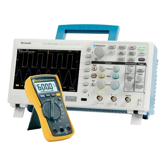 Osciloscópio 50mhz 2ch Tbs1052c Tektronix + Fluke 115
