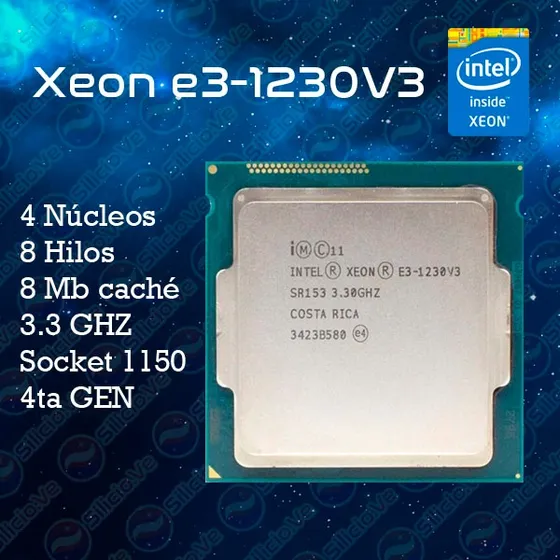 Procesador (xeon E3 1230 V3) 4ta Generación Socket 1150