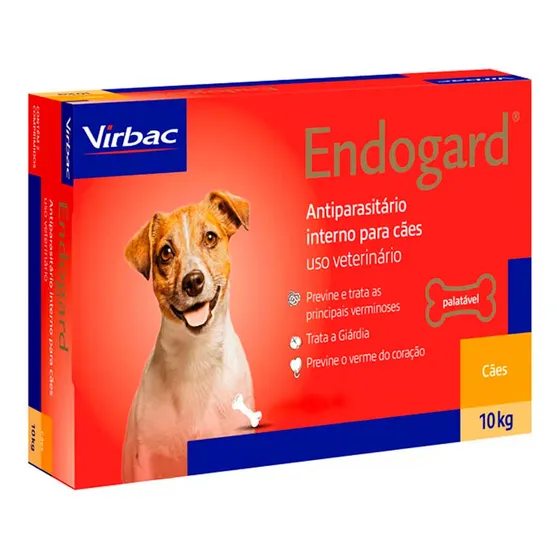Endogard Vermifugo Caes 10kg 6 Comprimidos Virbac