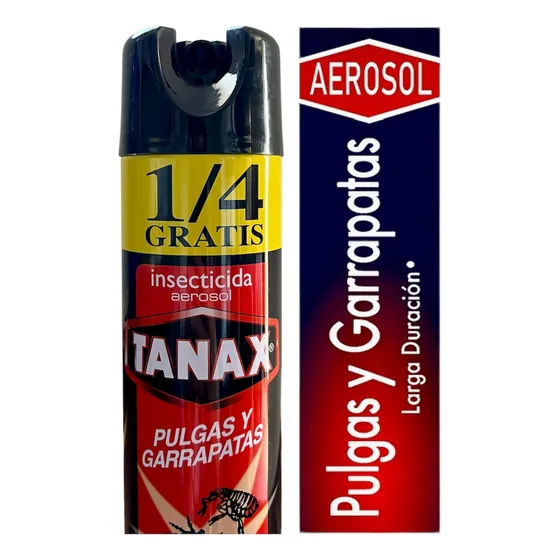 Tanax Insecticida Aerosol 220cc Pulgas Y Garrapatas