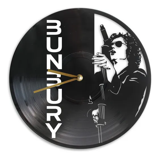 Reloj Pared Disco Vinilo Acetato Enrique Bunbury Heroes