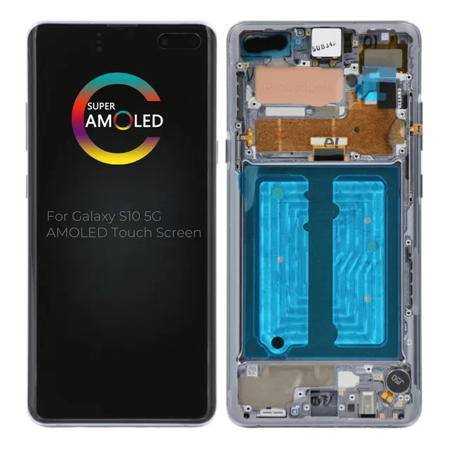 P-m Pantalla Amoled Con Marco Para Samsung Galaxy S10 5g