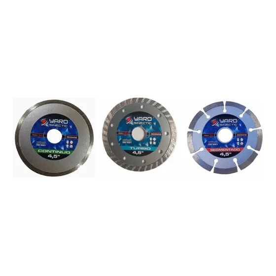 Discos De Widia De 4,5 Pack De 9 Unidades Liso, Turbo Y Seg