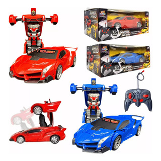 Carrinho Controle Remoto Robô Com 4 Funções - Transformers Carrinho Controle Remoto Robô Com 4 Funções - Transformers