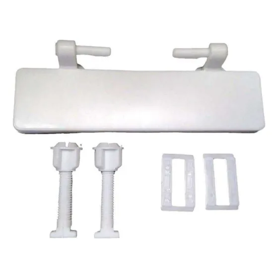 Kit Bisagra Larga Tapa Asiento Wc / Ventasrey Color Blanco