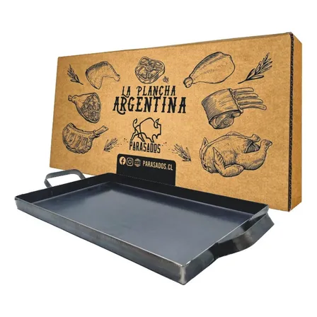 Plancha Churrasquera Argentina Cocina Parrilla Asado Bbq Color Negro