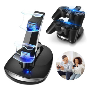 Cargador Controlador Usb Doble Para Mando Ps4 Negro Cargador Controlador Usb Doble Para Mando Ps4 Negro