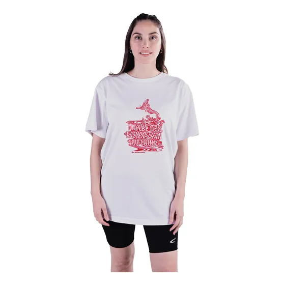 Remera Dama Mujer Oversize Estampada Manga Corta Cameron