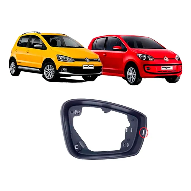 Aro Moldura Retrovisor Fox 2021 2018 2015 2011 C/ Pisca Dir.
