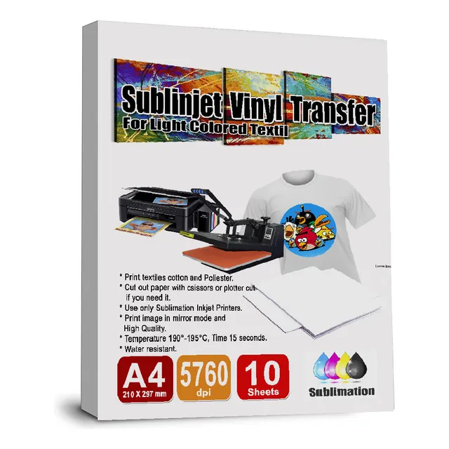 Vinilo Sublimacion Textil Light, Imprimible Pat-vtsl