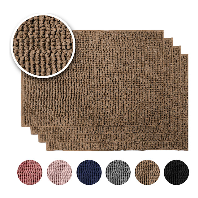 Kit 4 Tapetes De Banheiro 40x60 Antiderrapante Bolinha Macio Kit 4 Tapetes De Banheiro 40x60 Antiderrapante Bolinha Macio