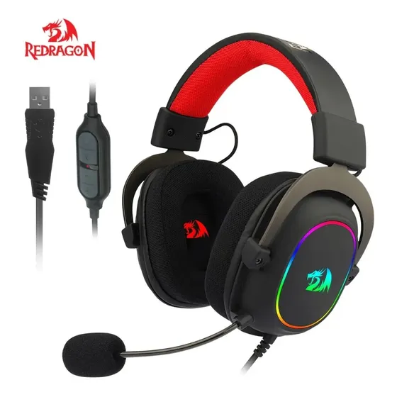 Audifono Gamer Redragon Zeus X H510 Rgb Black Color Negro | Cuotas sin interés